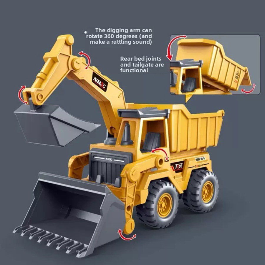 Kids Toys Supplier - รถขุดจำลอง 1 ชิ้น ของเล่นรถบรรทุก รถวิศวกรรม ของเล่นเสริมพัฒนาการเด็กเล็ก