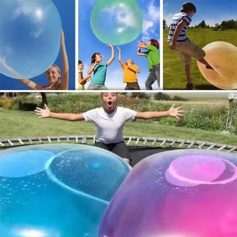 Bubble Machine Outdoor - ของเล่นเด็กกลางแจ้ง ลูกบอลเป่าลม ลูกบอลยาง เกมบอลลูน ของเล่นงานเลี้ยงฉลองเด็ก ของเล่นบอลลูนใส่น้ำ