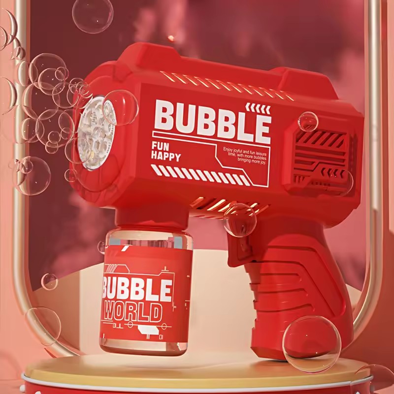 Bubble Machine Outdoor - ปืนเป่าฟองสบู่ไฟฟ้า เครื่องทำฟองสบู่อัตโนมัติ ของเล่นเป่าฟองสำหรับงานปาร์ตี้ริมสระน้ำกลางแจ้งในฤดูร้อนสำหรับผู้ใหญ่