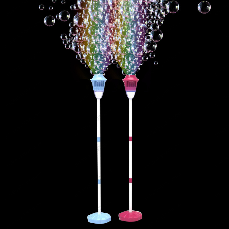 Bubble Machine Outdoor - เครื่องทำฟองสบู่ยอดนิยม เครื่องทำฟองสบู่ไฟถนน เครื่องทำฟองสบู่กลางแจ้ง เสียงและแสงดนตรีสำหรับตั้งแคมป์