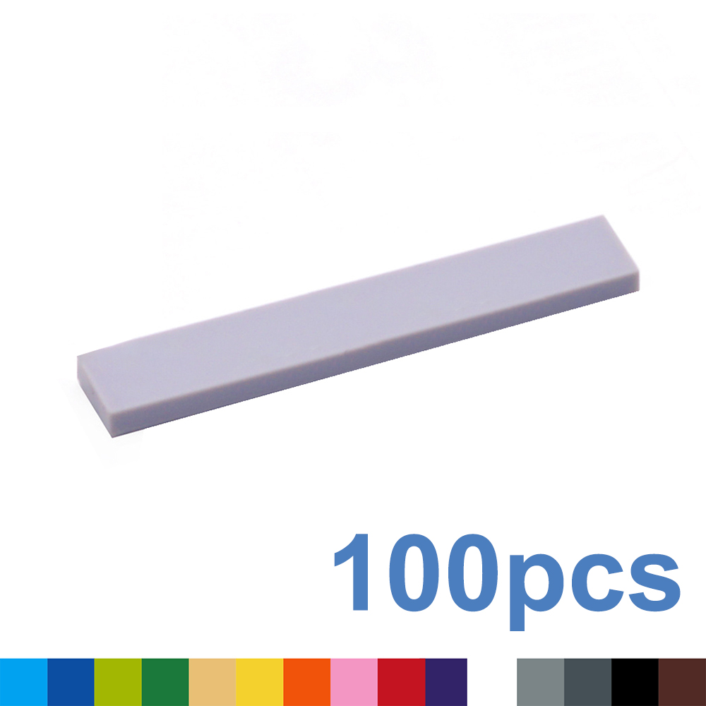 Kids Toys Under 100 - อิฐรูปบล็อกตัวต่อ DIY 1X6 11สีเรียบขนาดความคิดสร้างสรรค์ทางการศึกษา100ชิ้นเข้ากันได้กับของเล่นแบรนด์สำหรับเด็ก