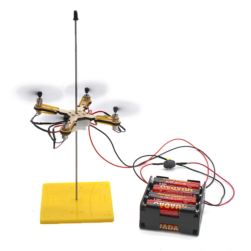 Kids Toys Drone - 1PCS DIY Drone รุ่นเด็กของเล่นวิทยาศาสตร์เทคโนโลยีฟิสิกส์สอนเฮลิคอปเตอร์เกมการเรียนรู้ของเล่นเพื่อการศึกษาเด็ก