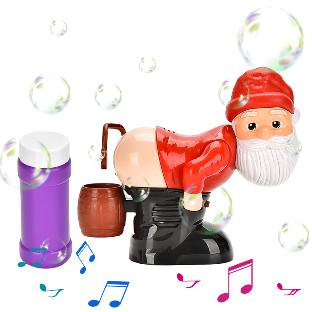 Bubble Machine Outdoor - เครื่องเป่าฟองสบู่คริสต์มาสพร้อมดนตรีและแสงไฟ เครื่องทำฟองสบู่ซานตาคลอส เครื่องเป่าฟองสบู่อัตโนมัติ ของตกแต่งคริสต์มาสและปีใหม่