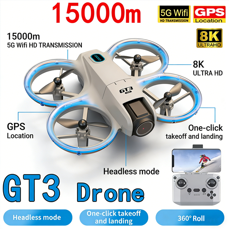 โดรนรุ่นใหม่ GT3 MAX 8K HD ถ่า - Kids Toys Drone บทวิจารณ์และราคา