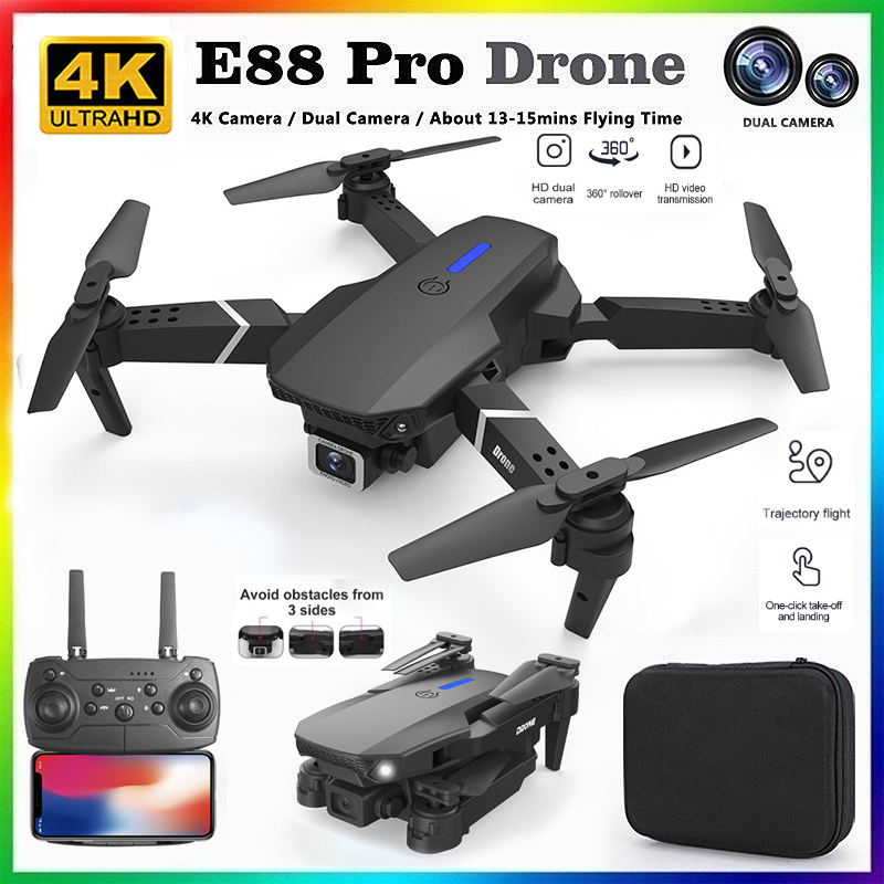 โดรนรุ่นใหม่ E88 ปี 2026 ระดับ - Kids Toys Drone บทวิจารณ์และราคา