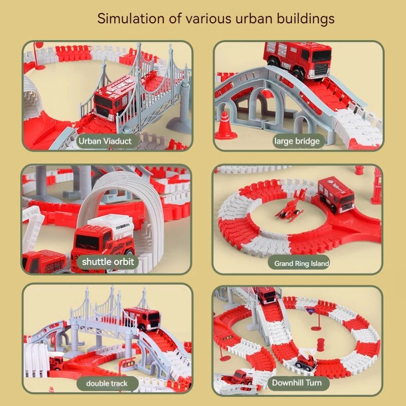 Fire Engine TRACK ประกอบรถวิศว - Kids Toys Supplier บทวิจารณ์และราคา