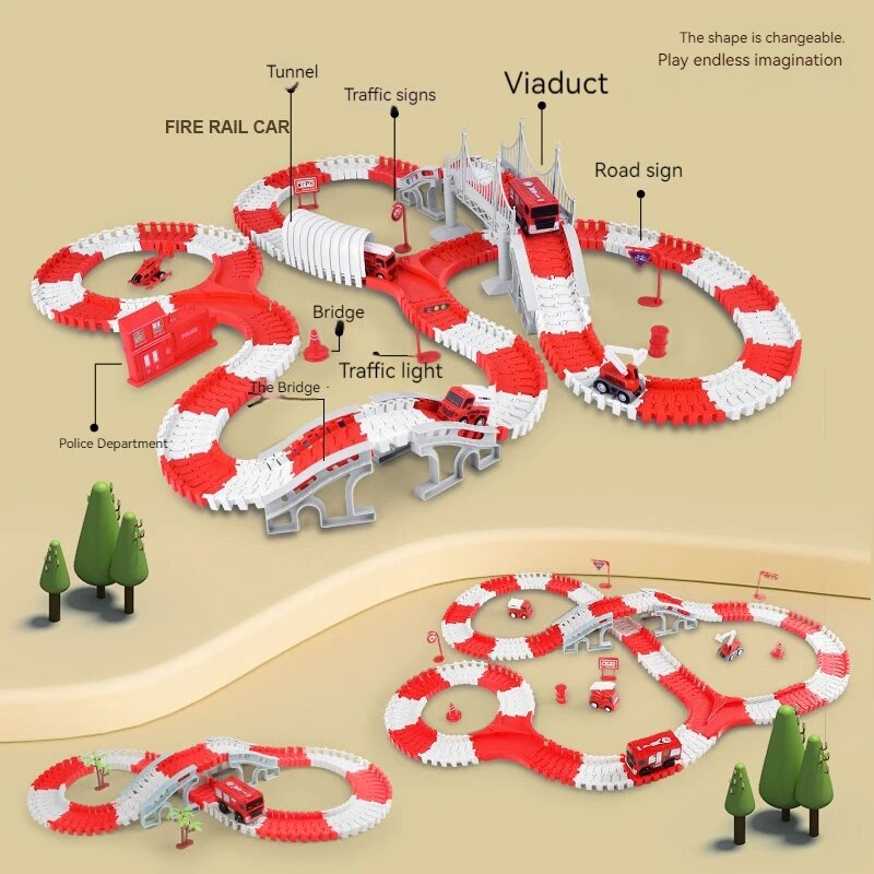 Fire Engine TRACK ประกอบรถวิศว - Kids Toys Supplier บทวิจารณ์และราคา