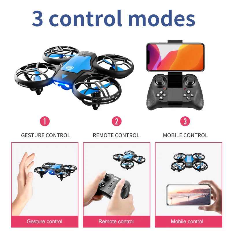 โดรน V8 รุ่นใหม่ขนาดเล็ก 4K ระ - Kids Toys Drone บทวิจารณ์และราคา