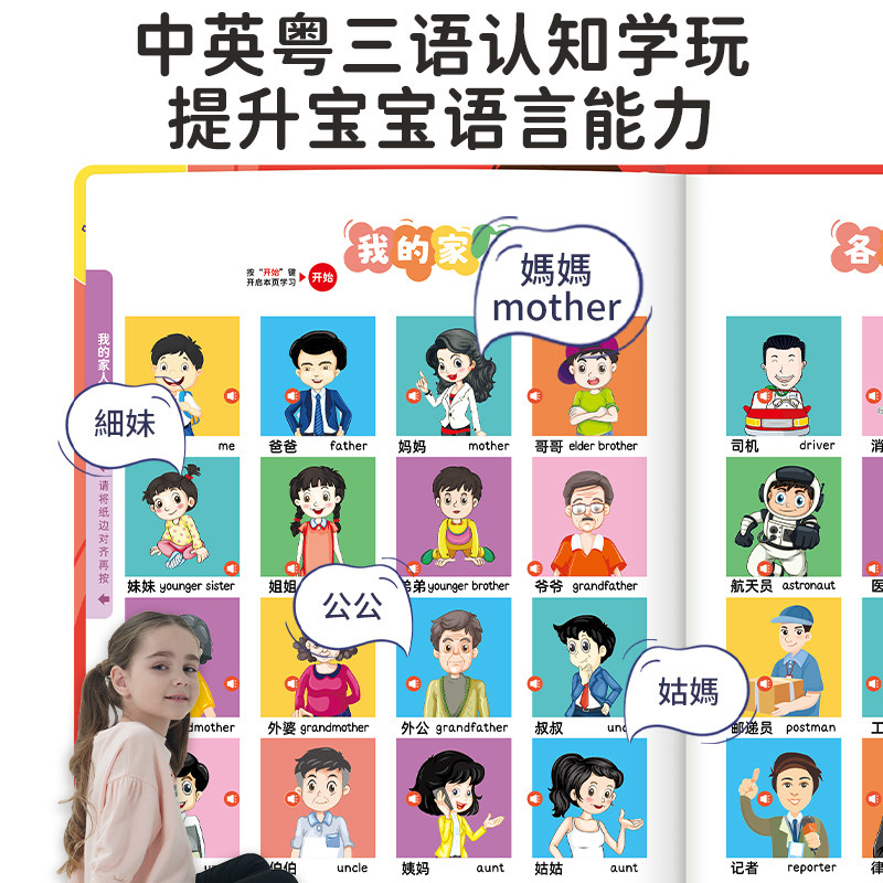 หนังสือเสียงภาษาจีน-อังกฤษ-กวา - Kids Toys Now บทวิจารณ์และราคา