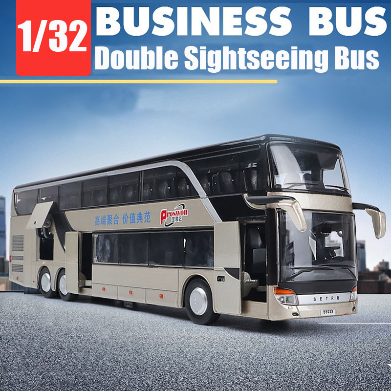 1:32 คุณภาพสูง Double Deck Bus - Kids Toys Quality บทวิจารณ์และราคา