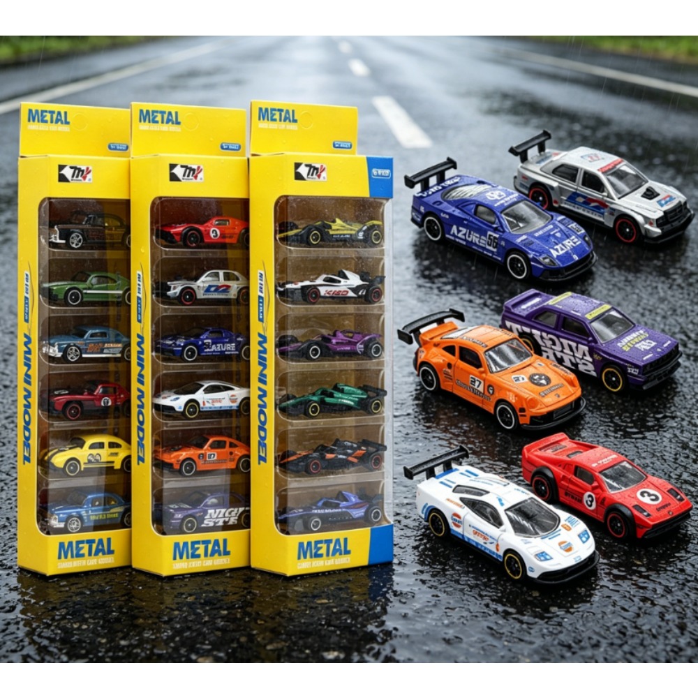ชุดรถแข่งโลหะผสมสไตล์เรโทร 6 ค - Kids Toys Amazon บทวิจารณ์และราคา